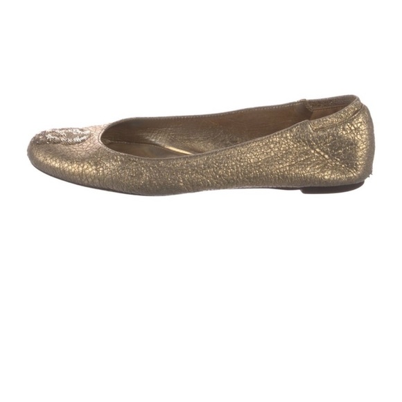 Alexander McQueen - Gold Ballet Flats - Picture 5 of 5